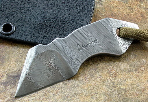 Atwood Wharncliffe Booger in Damasteel