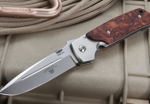 Bob Terzuola ATCF  Rosewood Folding Knife