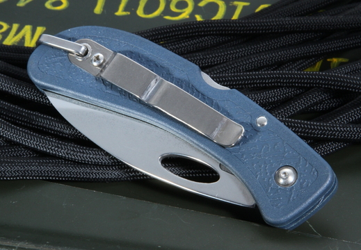 Boye Knives  BCFK Drop Point Blue Folding Knife 