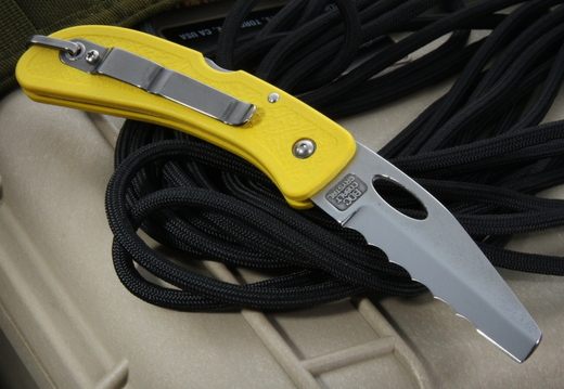 Boye Knives  BCFK Sheepsfoot Blade Yellow Folding Knife 003