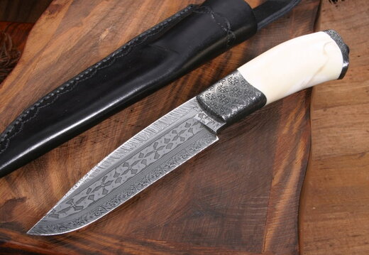 Conny Persson Mosaic Traditions Mosaic Damascus Knife1