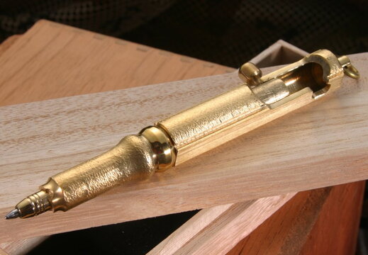 Hidetoshi Nakayama Bolt Action Writing Pen  Brass