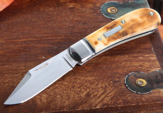 Hiroaki Ohta Custom Knives Bark  Custom Folding Knife