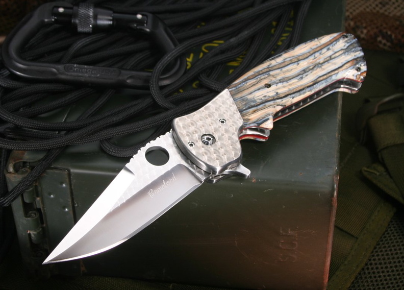 Pat__Wes_Crawford_Custom_Knives_Kasper_Flipper__Mammoth_Tooth__Crawford_Knives_Folding_Knife.jpg