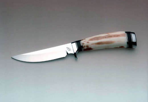 8 14 trailing point 4 blade fossilized ivory and buffalo handle