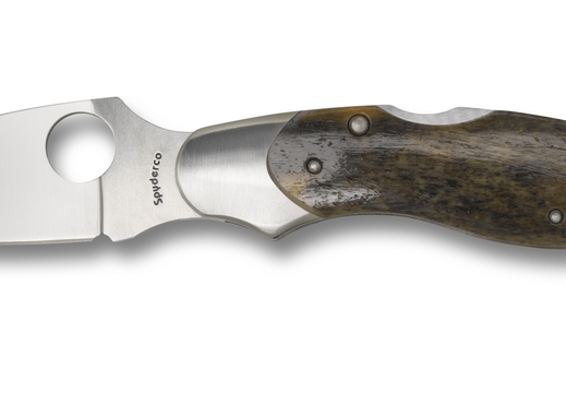 Spyderco C92 Kopa Giraffe Bone Open DARK BONE