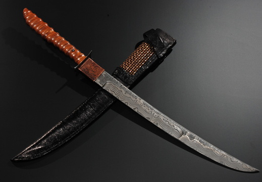 Strider Knives Mick Strider  Custom Damascus Sword--001