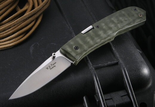 WD Pease Peazer Green Fiber Folding Knife