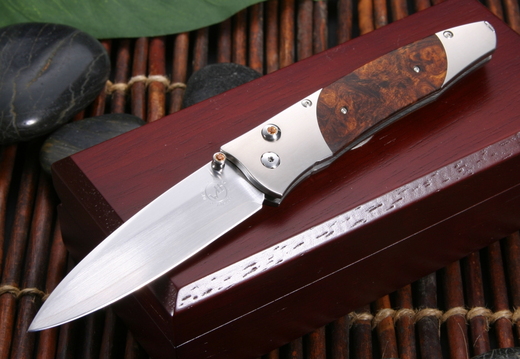 William Henry GenTac B30TIZ Ironwood Folding Knife