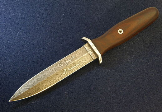 Boker  ApplegateFairbairn Dagger Damascus