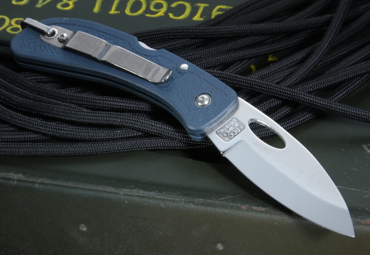 Boye Knives  BCFK Drop Point Blue Folding Knife1