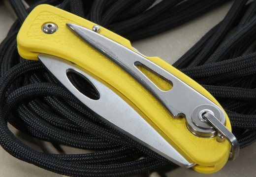 Boye Knives  BCFK Sheepsfoot Blade Yellow Folding Knife 001