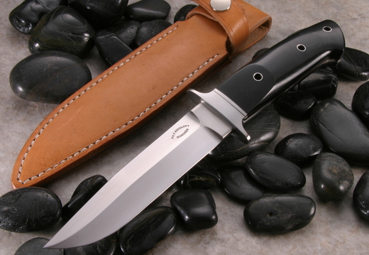 Dietmar Kressler Black Micarta Wilderness Kressler Integral Fixed Blade