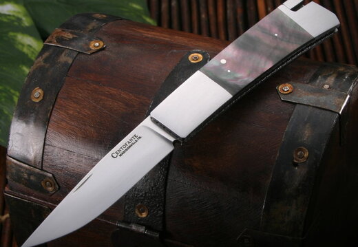 Frank Centofante Tail Lock Black Pearl Folding Knife