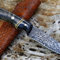  022 HHH Custom damascus hunting knife