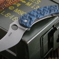 Jens Anso Funk Black and Blue Tactical Folding Knife