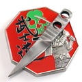 Jens Anso Small damasteel sticker