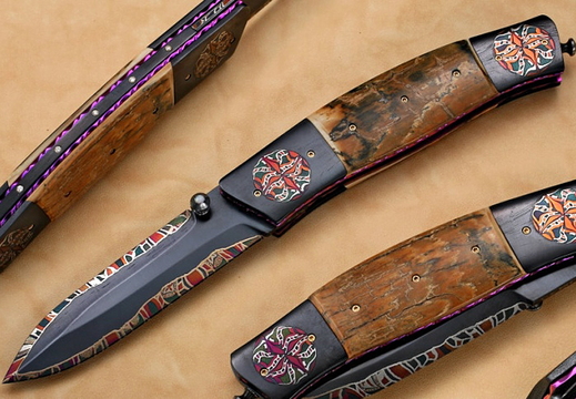 Johan Gustafsson Sanmai Mosaic Folding knife