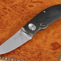 Kansei Matsuno Custom Knives City Knife Black G10 Folding Knife