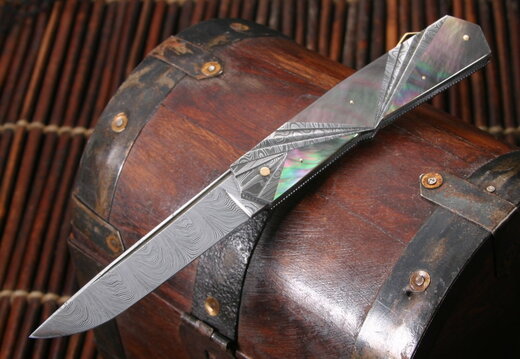 Ken SteigerwaltArt Deco Black Pearl and Damascus