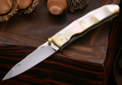 Koji Hara Gold Medake I Hara Folding Knife