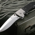 Pat  Wes Crawford Custom Knives Perfigo  Carbon Fiber Tactical Folding Knife
