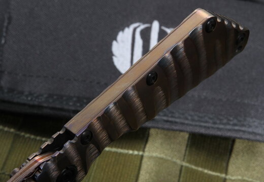 Mick Strider Custom Damascus SMF Tactical Folding Knife --001