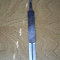 Beginnings of work on small dagger from old Nicholson file for customer