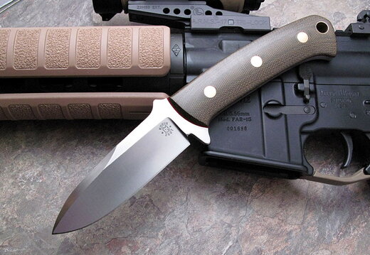 Tom Krein TK7 Airman in green canvas micarta