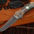 Warren Osborne Dragon Claw Robyn Engraved Folding Knife