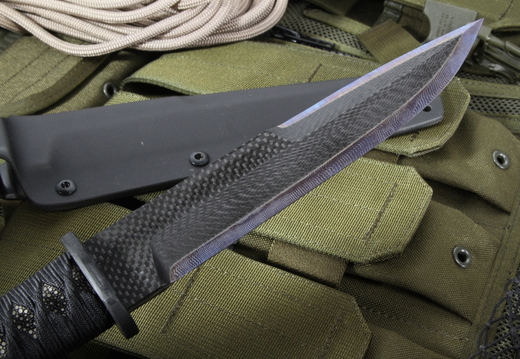 Warren Thomas Yori Toshi Carbon Fiber  Ti Fixed Blade Knife--001