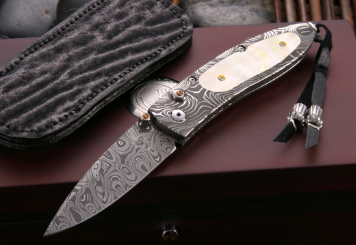 William Henry Exclusive B05 Cape Cod Damascus Folding Knife